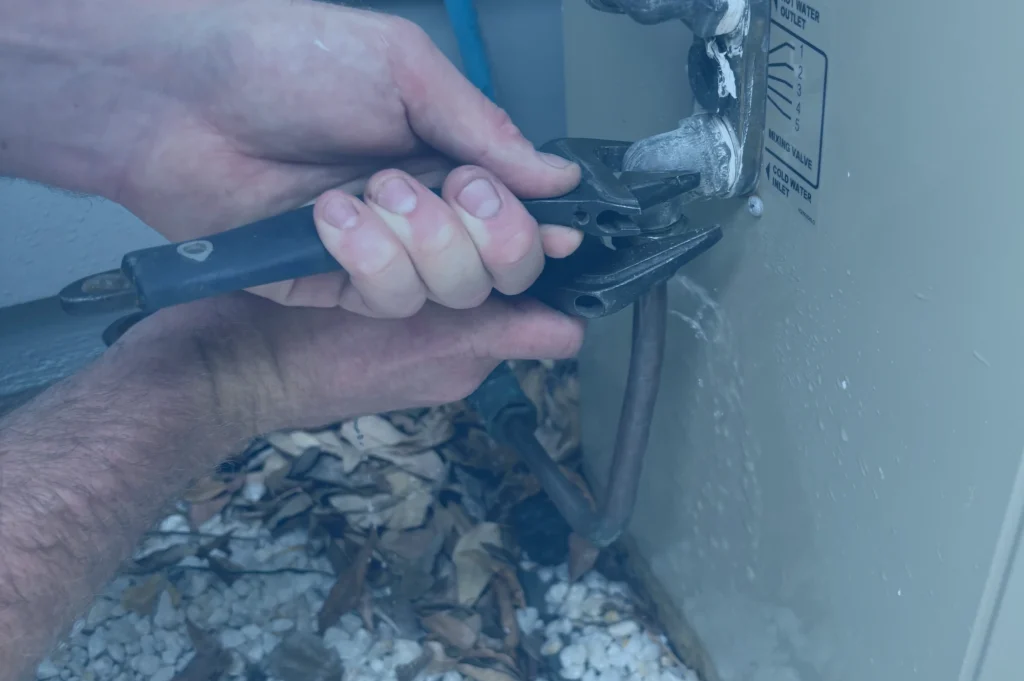 fixing a leaking hot water appliance