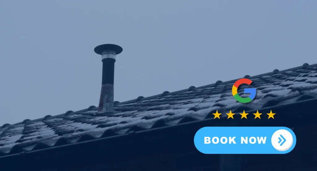 sewer vent pipe on a roof