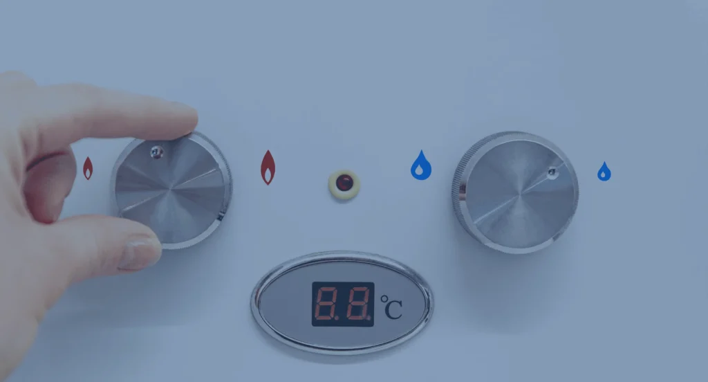 hot water system temperature gauge